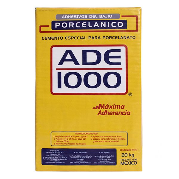 Porcelánico Blanco 20kg ADE1000