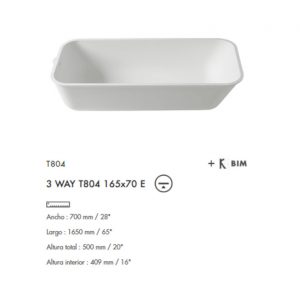 Bañera 3-Way Krion