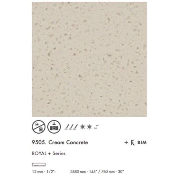 Krion 9505 Cream Concrete