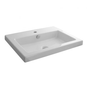 Lavabo 60x45 cm suspendido con rebosadero Square Noken