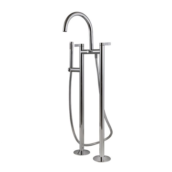 Monomando baño-ducha a pavimento Lignage Cromo Noken