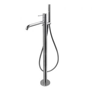 Monomando baño-ducha  instalación a pavimento Round cromo Noken
