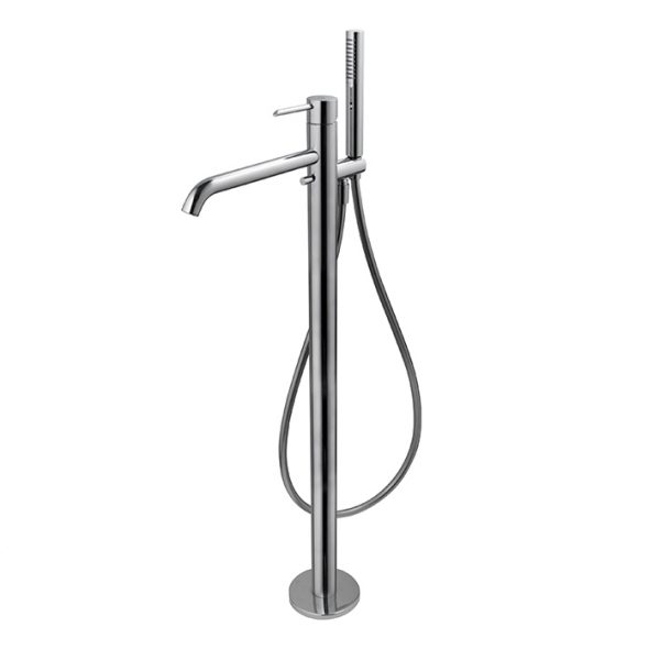 Monomando baño-ducha  instalación a pavimento Round cromo Noken