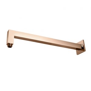 Brazo Rociador Square de 40cm a pared cobre Noken