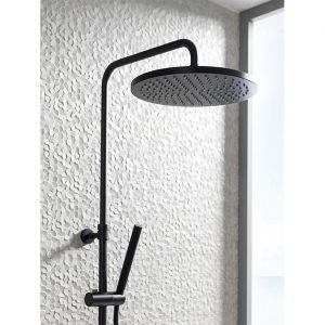 Columna de ducha Tec Round Negro Noken