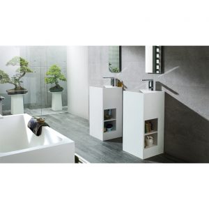 Lavabo de pie Ras 40x40x85 Krion