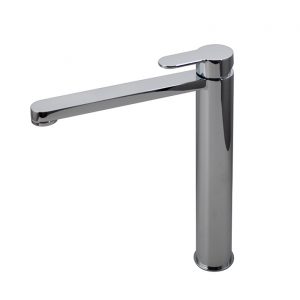 Monomando lavabo caño alto maneta estriada Tono  cromo Noken