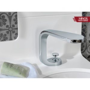 Monomando lavabo caño bajo Lounge blanco Noken