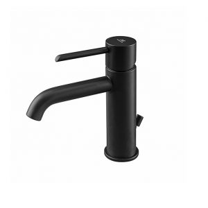 Monomando lavabo caño bajo Round negro Noken